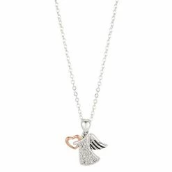 Brilliance Crystal Angel Pendant Necklace Silver Tone -Brilliance Shop unnamed file 636