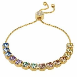 Brilliance Crystal Row Adjustable Bracelet Smoked Sapphire -Brilliance Shop unnamed file 65