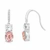 Brilliance Silver Tone Pink & Clear Crystal Drop Earrings -Brilliance Shop unnamed file 654