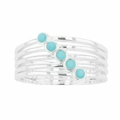 Brilliance Crystal & Brass Stack Ring