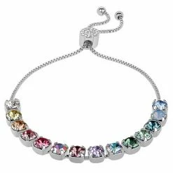 Brilliance Crystal Row Adjustable Bracelet Smoked Sapphire -Brilliance Shop unnamed file 67