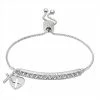 Brilliance Crystal Cross & Heart Charm Adjustable Bar Bracelet Silver Tone Clear -Brilliance Shop unnamed file 70