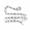 Brilliance Silver Tone Gray & White Crystal Snake Wrap Ring -Brilliance Shop unnamed file 706