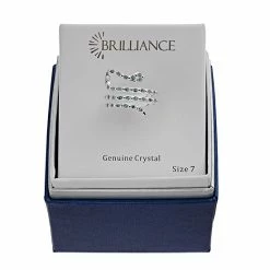 Brilliance Silver Tone Gray & White Crystal Snake Wrap Ring -Brilliance Shop unnamed file 708