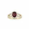 Brilliance Gold Tone Purple Crystal Oval Halo Ring -Brilliance Shop unnamed file 709