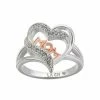 Brilliance Two-Tone "Mom" Crystal Accent Open Heart Bypass Ring -Brilliance Shop unnamed file 721