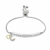 Brilliance Fine Silver Plated Crystal Heart & Crescent Moon Charm Adjustable Bracelet -Brilliance Shop unnamed file 752