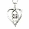Brilliance Silver Tone Crystal Heart Necklace -Brilliance Shop unnamed file 773