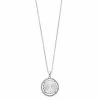 Brilliance Crystal Oval Halo Pendant Necklace Gold Tone Champagne
