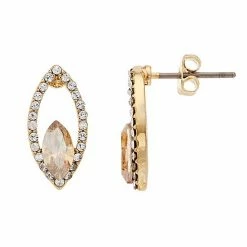 Brilliance Crystal Marquise Stud Earrings Silver Tone Violet -Brilliance Shop unnamed file 818