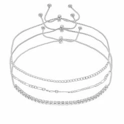 Brilliance Crystal Bracelet Trio Set Silver Tone Pink 24 Brilliance Crystal Bracelet Trio Set Silver Tone Pink -Brilliance Shop unnamed file 882