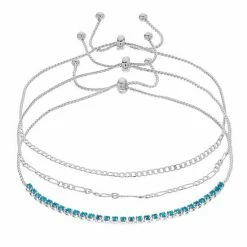 Brilliance Crystal Bracelet Trio Set Silver Tone Pink 26 Brilliance Crystal Bracelet Trio Set Silver Tone Pink -Brilliance Shop unnamed file 884