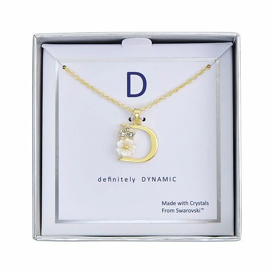 Brilliance Mother-of-Pearl Flower Initial Pendant Necklace 22 Brilliance Mother-of-Pearl Flower Initial Pendant Necklace - Image 20