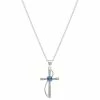 Brilliance Blue & White Preciosa Crystal Cross Necklace 1 Brilliance Blue & White Preciosa Crystal Cross Necklace -Brilliance Shop unnamed file 986