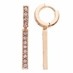 Brilliance Crystal Bar Drop Earrings Silver Tone -Brilliance Shop unnamed file 997